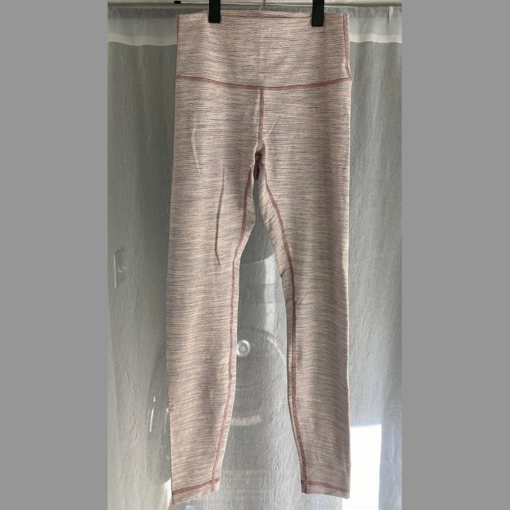 lululemon women's size 8 striped Align High-Rise Yoga Pant 28"
